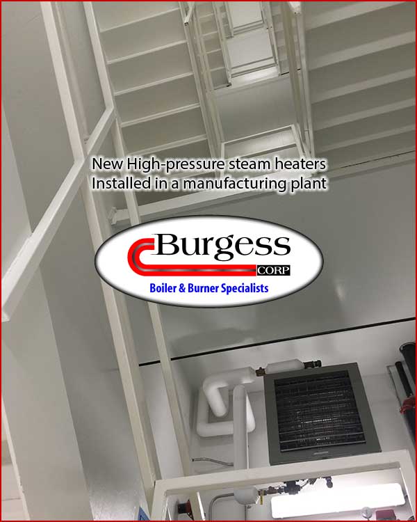 Modine steam heaters in Indiana plant