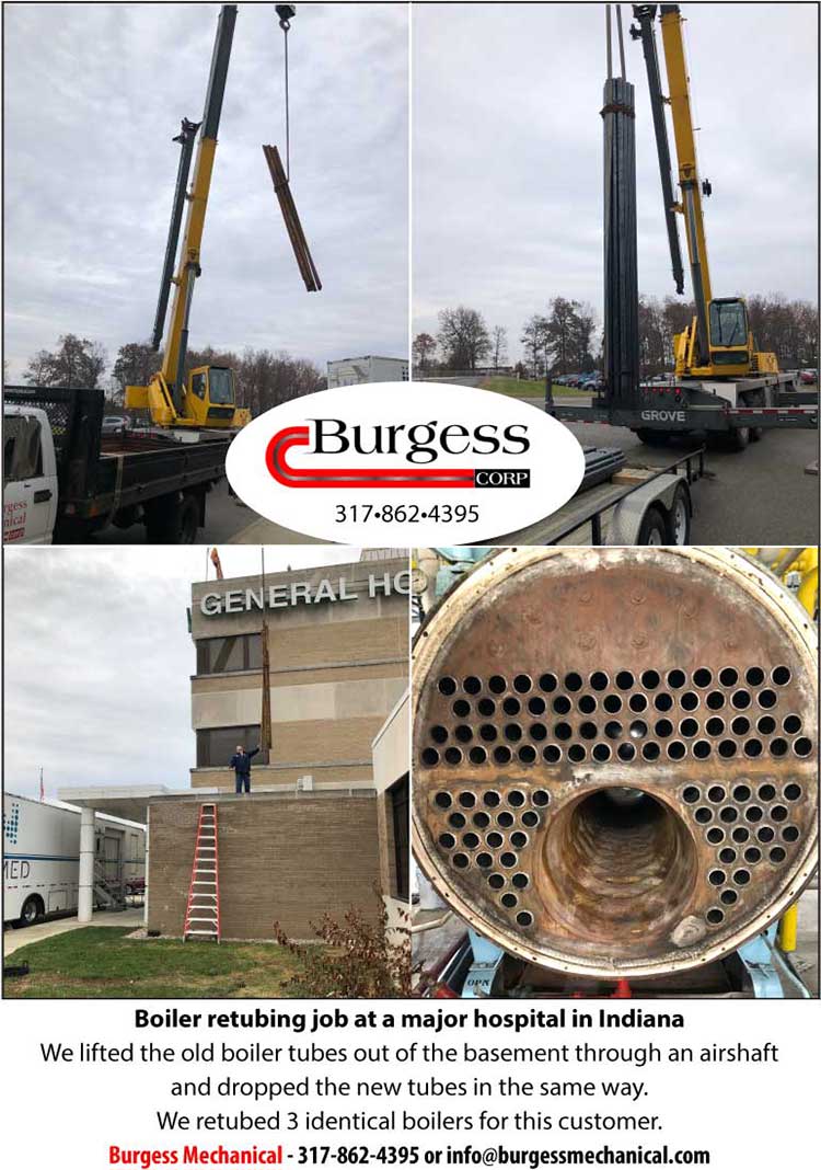 Boiler Retubing at an Indiana Hospital 